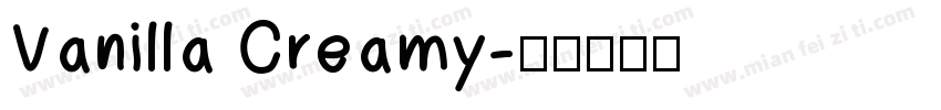 Vanilla Creamy字体转换
